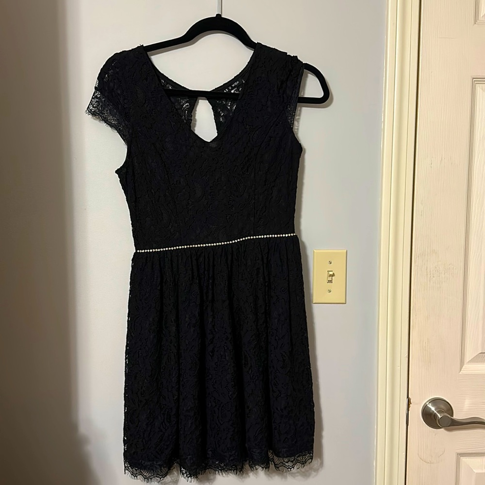 Black lace dress from Macy’s!